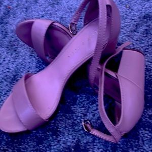 Steve Madden Carraon blush leather block heels